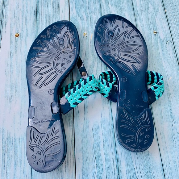 Navy and Turquoise Jack Rogers size 9 Jelly - Picture 2 of 2